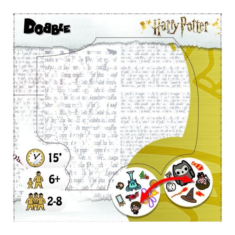 Kaissa Επιτραπέζιο Παιχνίδι Dobble Harry Potter για 2-8 Παίκτες 6+ Ετών(KA113099)
