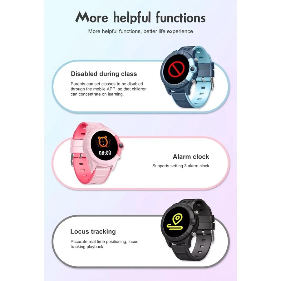 INTIME GPS smartwatch για παιδιά IT-051, 1.28", camera, 4G, IPX7, μαύρο