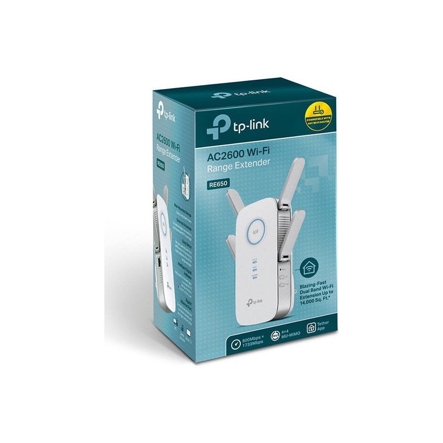 TP-LINK RE650 v1 WiFi Extender Dual Band (2.4 & 5GHz) 2600Mbps  TP-LINK RE650 v1 WiFi Extender Dual Band (2.4 & 5GHz) 2600Mbps