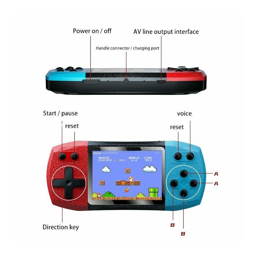 Ηλεκτρονική Παιδική Κονσόλα Χειρός F1 Plus(13037)