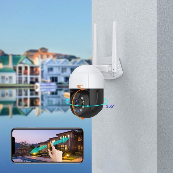Tuya PST-C18B-3MP IP Κάμερα Παρακολούθησης Wi-Fi Full HD WIFI+ Αδιάβροχη (91027)