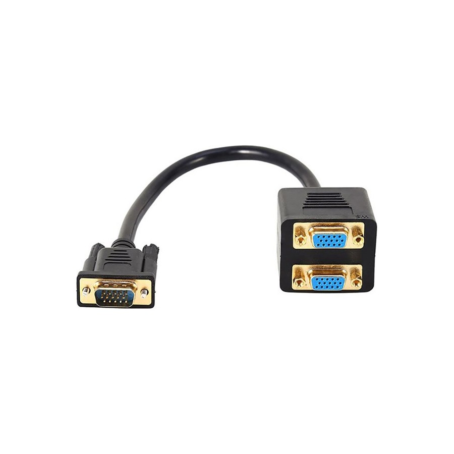 De Tech Μετατροπέας VGA male σε VGA 2x female (18181)