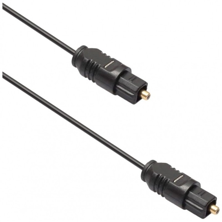 De Tech Optical Audio Cable TOS male - TOS male Μαύρο 1,5m (18354)