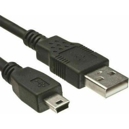Καλώδιο Mini USB to USB  1,5 Μέτρο Black DETECH (18071)