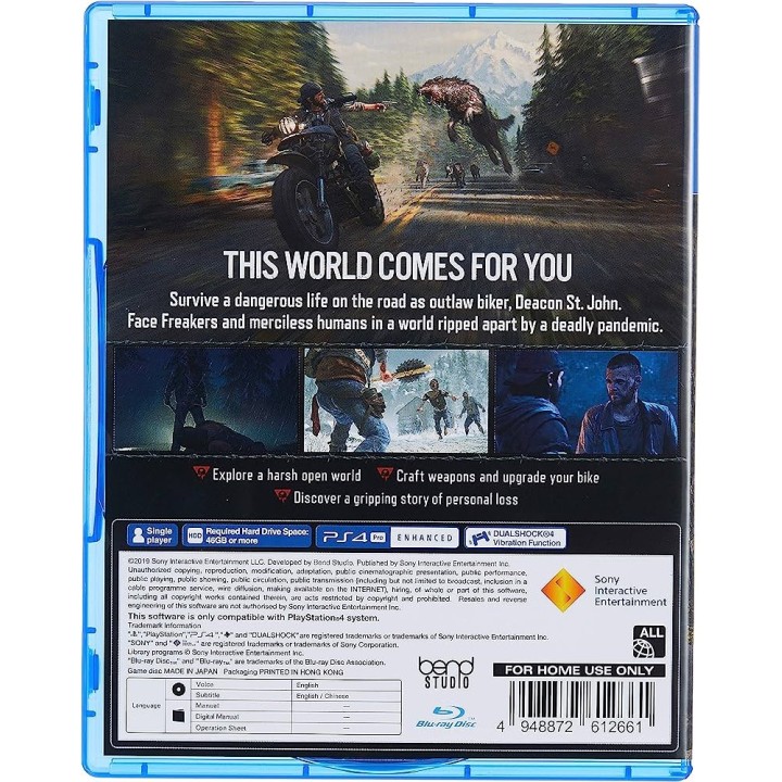 Days Gone English PS4 GAMES