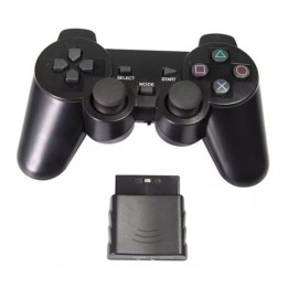 Ασύρματο χειριστήριο για PS2 Wireless Controller Joystick 2.4Ghz χρώμα Μαυρο