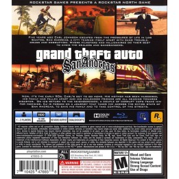 Grand Theft Auto San Andreas PS3 GAMES
