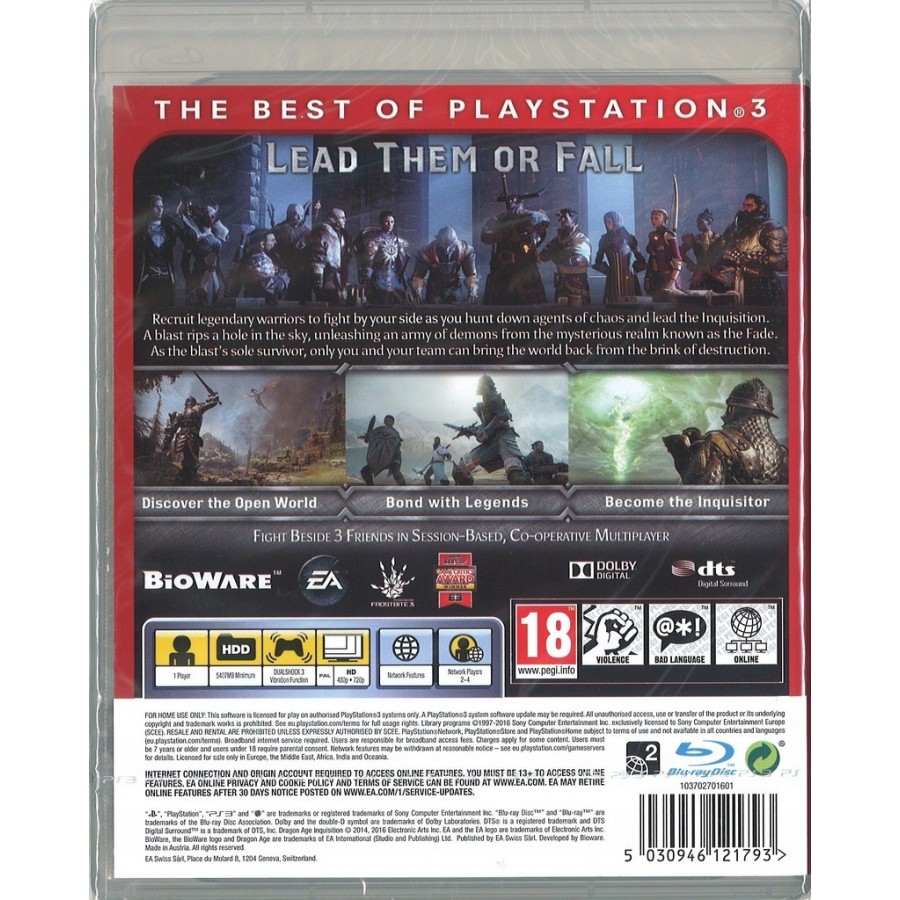 Dragon Age Inquisition (Essentials) PS3 Game