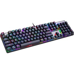 Motospeed Inflictor CK104 Gaming Μηχανικό Πληκτρολόγιο με Outemu Black διακόπτες και RGB φωτισμό (Ελληνικό)