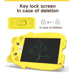 LCD Ηλεκτρονικό σημειωματάριο NLT-LA090T 9" Κίτρινο Kids LCD Drawing board