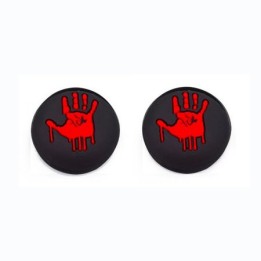 Bloody Hands Biohazard Village Silicone Analog Thumb Grip Stick Cover for PS/Xbox Μαύρο