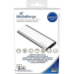 MediaRange Εξωτερικός Σκληρός Δίσκος SSD USB Type-C 480GB (Silver) (MR1102)