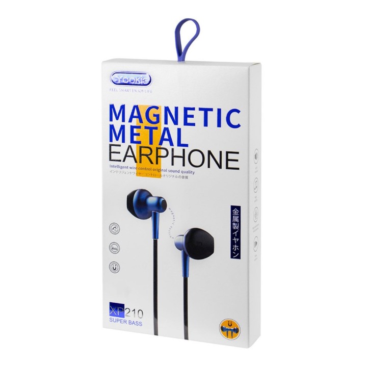Yookie XP-210 In-ear Handsfree με Βύσμα Lightning Λευκό(20649)