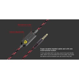Ovleng OV-P1 On Ear Άκουστικά με Μικρόφωνο Gaming Headset με σύνδεση 3.5mm για PS4/Mobile/Laptop Χρώμα Μαύρο