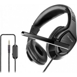 Ovleng OV-P1 On Ear Άκουστικά με Μικρόφωνο Gaming Headset με σύνδεση 3.5mm για PS4/Mobile/Laptop Χρώμα Μαύρο