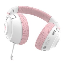 SADES gaming headset Whisper, wireless & wired, multiplatform, BLUETOOTH, ροζ