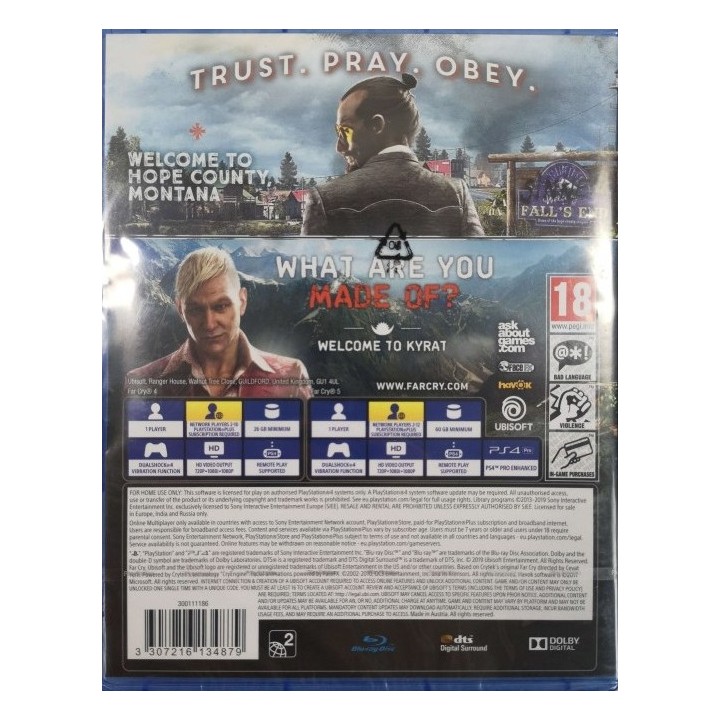 Far Cry 4 / Far Cry 5 Double Pack PS4 Game