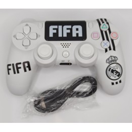 Double-Motor Vibration PS4 Doubleshock Wireless Controller FIFA /REAL Λευκό