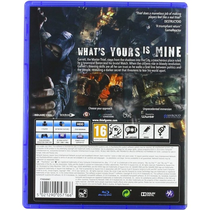 THIEF PS4 GAMES Used-Μεταχειρισμένο