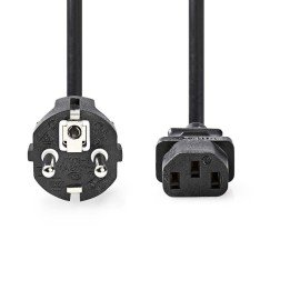 Nedis IEC C13 - Schuko Cable 5m Μαύρο (CEGP10030BK50)