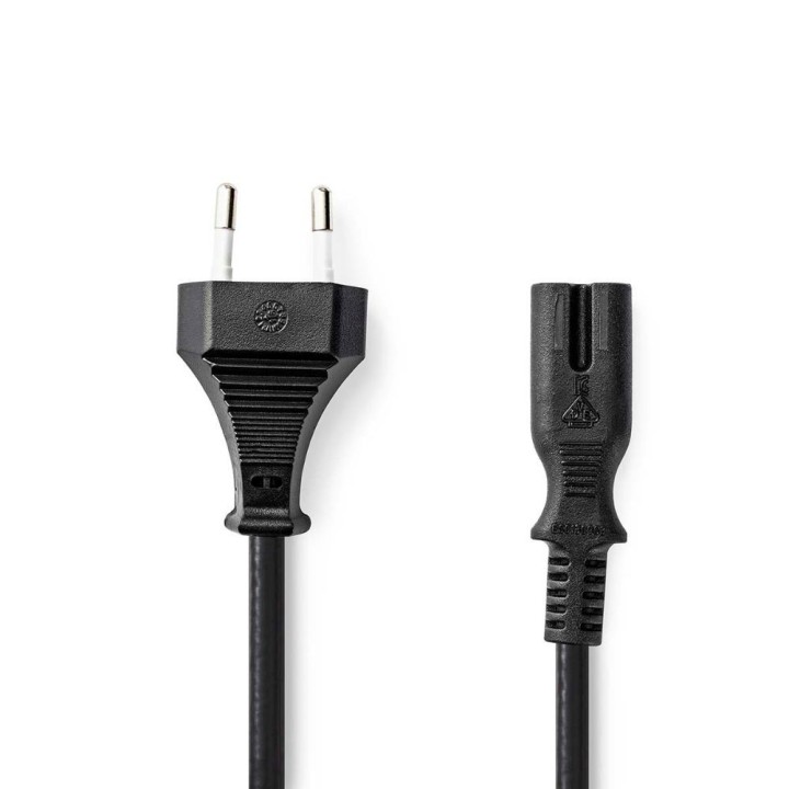 Nedis Euro - IEC C7 Cable 5m Μαύρο (CEGL11040BK50)