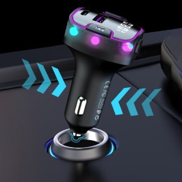 Earldom FM Transmitter Αυτοκινήτου με Bluetooth / USB / Type-C(17767)