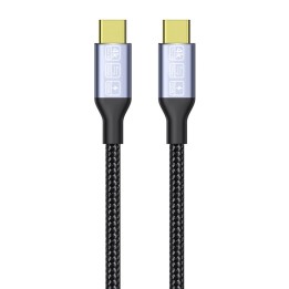 Kαλώδιο DeTech, Type-C - Type-C, 100W, 4K, 20GB/s, PD, 1.0m, Μαυρο(18382)
