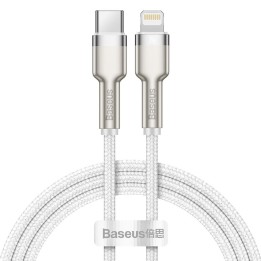 Baseus Cafule Braided USB-C to Lightning Cable 20W Λευκό 1m