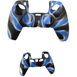Θήκη Σιλικόνης για Χειριστήριο PS5 Μπλέ Camouflage