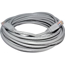 De Tech U/UTP Cat.5e Καλώδιο Δικτύου Ethernet 10m Γκρι(18030)
