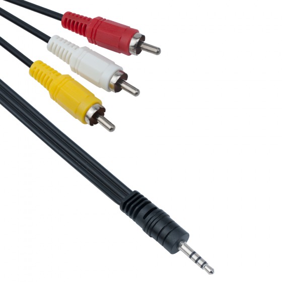 Cable Audio 3.5mm 3RCA M...