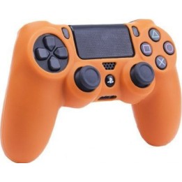 Silicone Case Κάλυμμα Σιλικόνης για Χειριστήρια PS4 Orange -Πορτοκαλί χρώμα