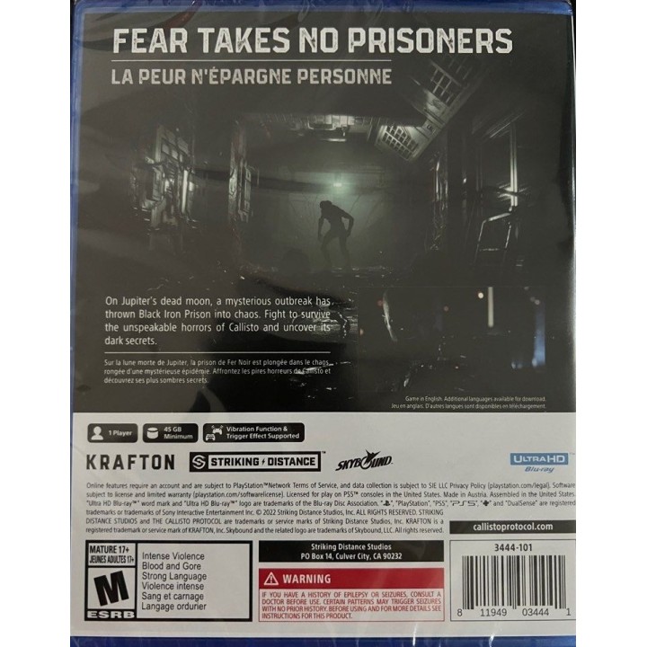 The Callisto Protocol PS5 GAMES Used-Μεταχειρισμένο