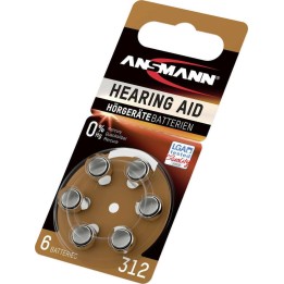 Ansmann Μπαταρίες Ακουστικών Βαρηκοιας 312 1.45V 6τμχ