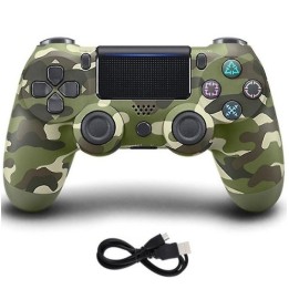 Double Motor Vibration 4 Ασύρματο Gamepad για PS4 Camo Green