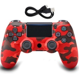 Double Motor Vibration 4 Ασύρματο Gamepad για PS4 Camo Red
