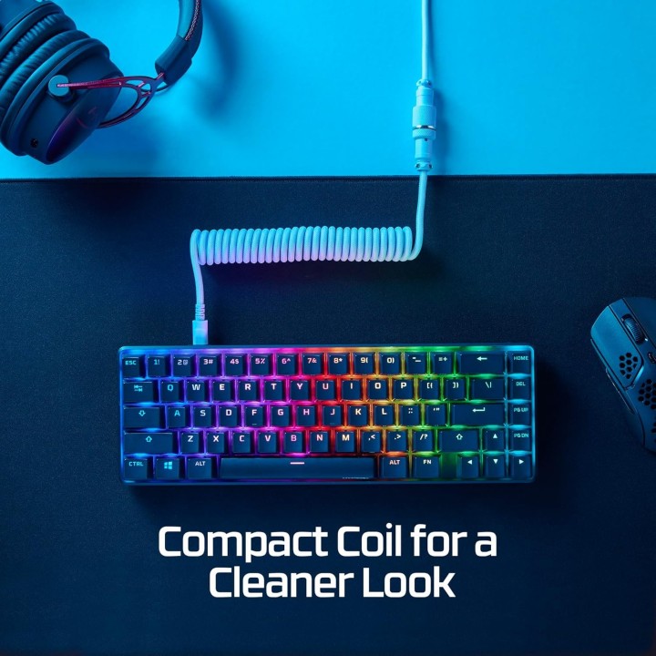 HyperX Spiral USB 2.0 Cable USB-C male - USB-A Πράσινο