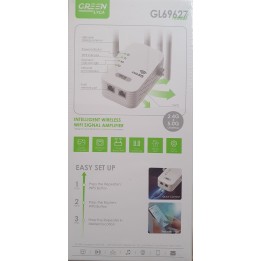 Ασύρματο WiFi Range Extender Green Lyca Adapter 1200Mbps 2.4Gh/5.0Ghz - Λευκό GL69627