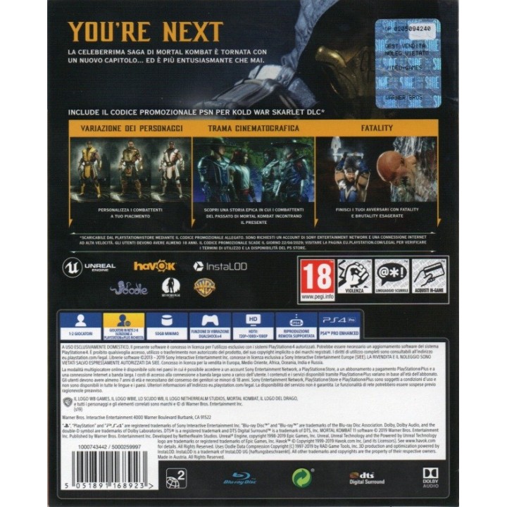 Mortal Kombat 11 PS4 GAMES Used-Μεταχειρισμένο