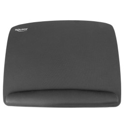 DELOCK mousepad για laptop με στήριγμα καρπού 12601, 320x420mm, μαύρο