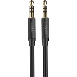 Earldom Καλώδιο 3.5mm male - 3.5mm male Μαύρο 1m (ET-AUX03)