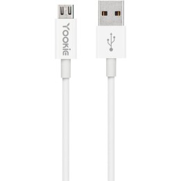 Yookie CB1 Regular USB 2.0 to micro USB Cable Λευκό 2m (40146)