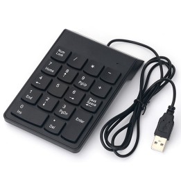 Πληκτρολόγιο Ενσύρματο USB Mini K2, Num pad, Μαυρο(6185)