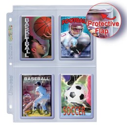 Ultra Pro Premium Series 4-Pocket Secure Pages for Toploaders Platinum 1 Ζελατίνα(REM15848)