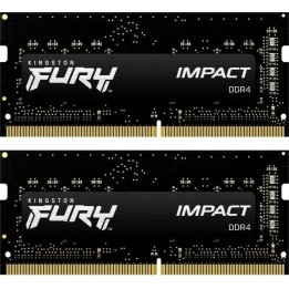 Kingston Fury Impact 32GB DDR4 RAM με 2 Modules (2x16GB) και Ταχύτητα 3200 για Laptop