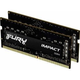 Kingston Fury Impact 32GB DDR4 RAM με 2 Modules (2x16GB) και Ταχύτητα 3200 για Laptop