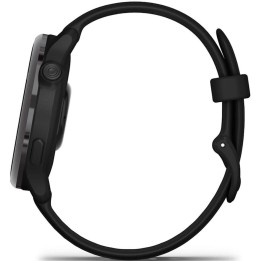 Garmin Vivoactive 6 Aluminium 42mm Αδιάβροχο Smartwatch με Παλμογράφο (Slate with Black Band)