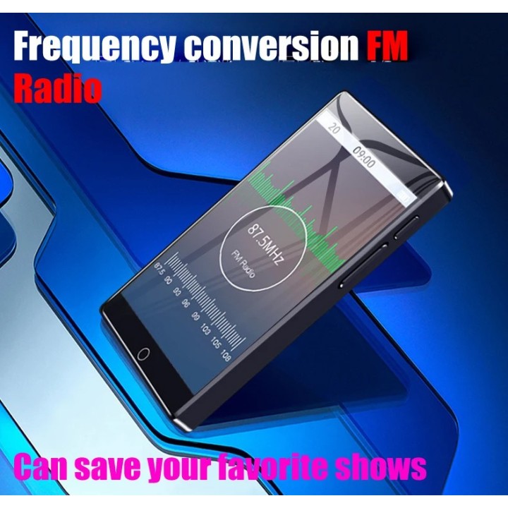 RUIZU MP3 player Η1 με οθόνη αφής 4", 32GB, ελληνικό μενού, Bluetooth, μαύρο