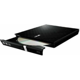 Asus SDRW-08D2S-U Lite External Optical Drive Black (90-DQ0435-UA221KZ) (ASU90-DQ0435-UA221KZ)