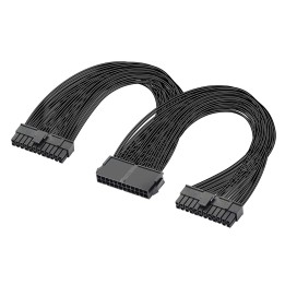 POWERTECH καλώδιο μητρικής 24pin σε 2x 24pin CAB-W052, 0.25m